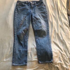 Madewell Women's Straight Leg Blue Jeans